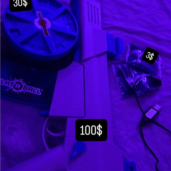 SplatRBall Action Figure Playset - Blue and White